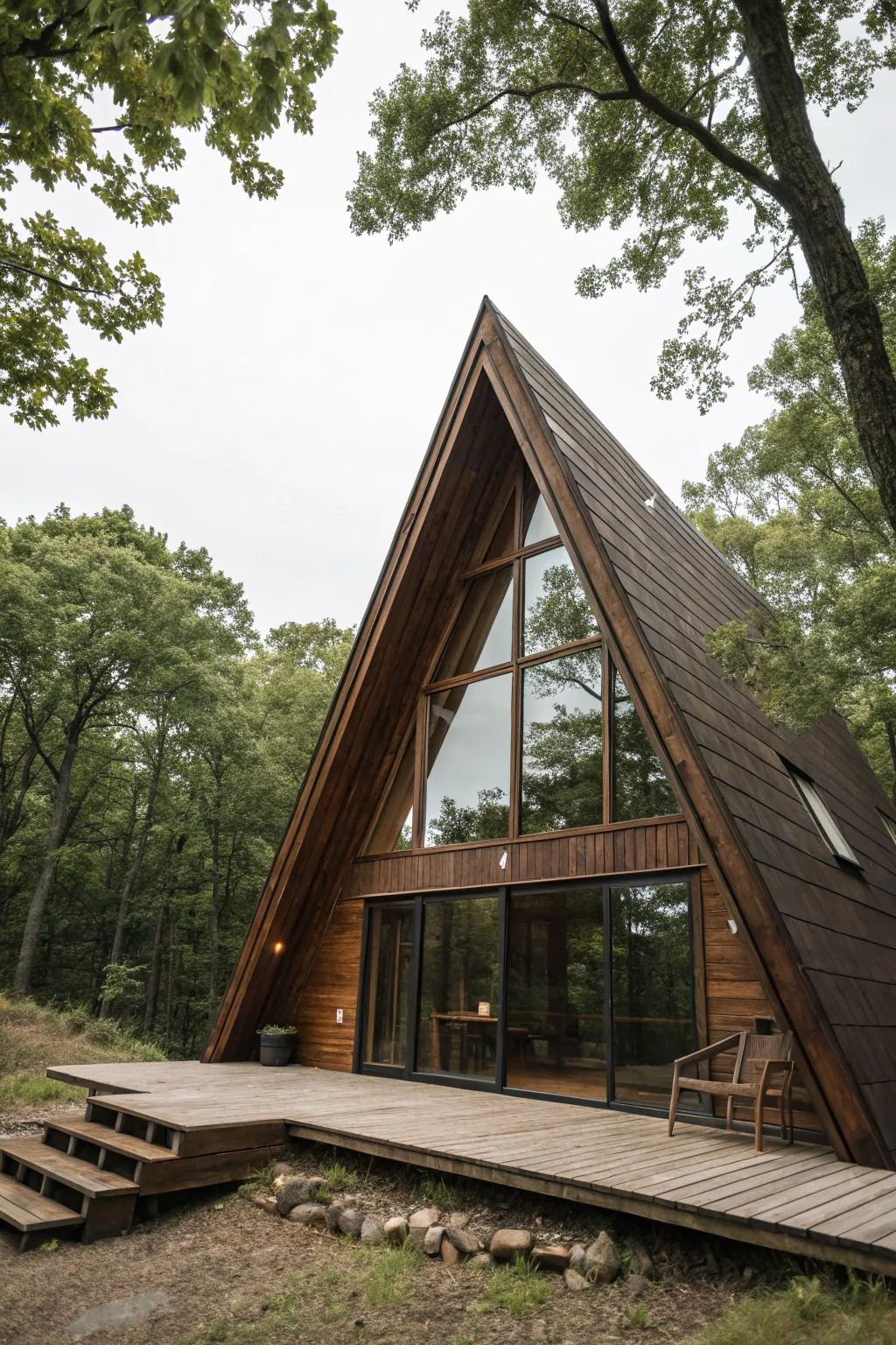 Discover the timeless allure of A-frame cabin design.