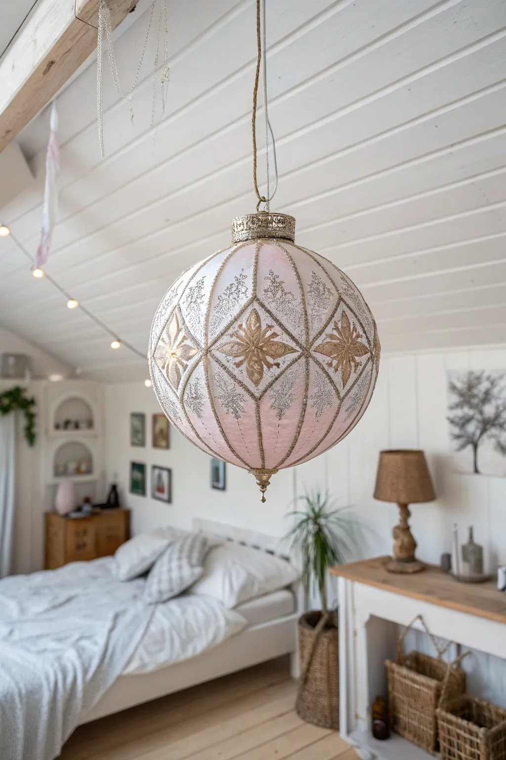 Elevate your holiday decor with minimalist elegance—experience the magic of floating ornaments.