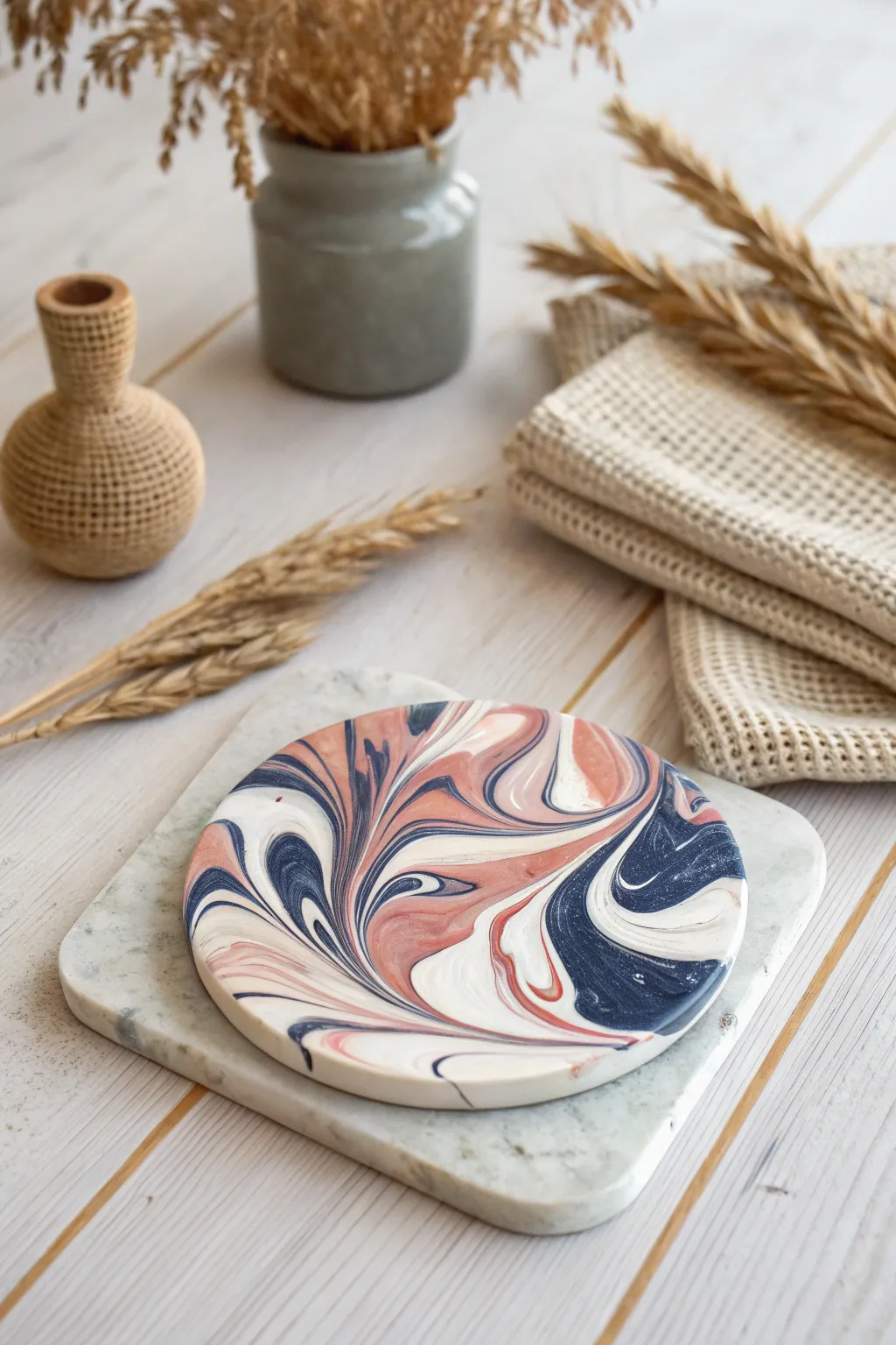 Elevate your table setting with a touch of marbled magic—where craftsmanship meets natural beauty.