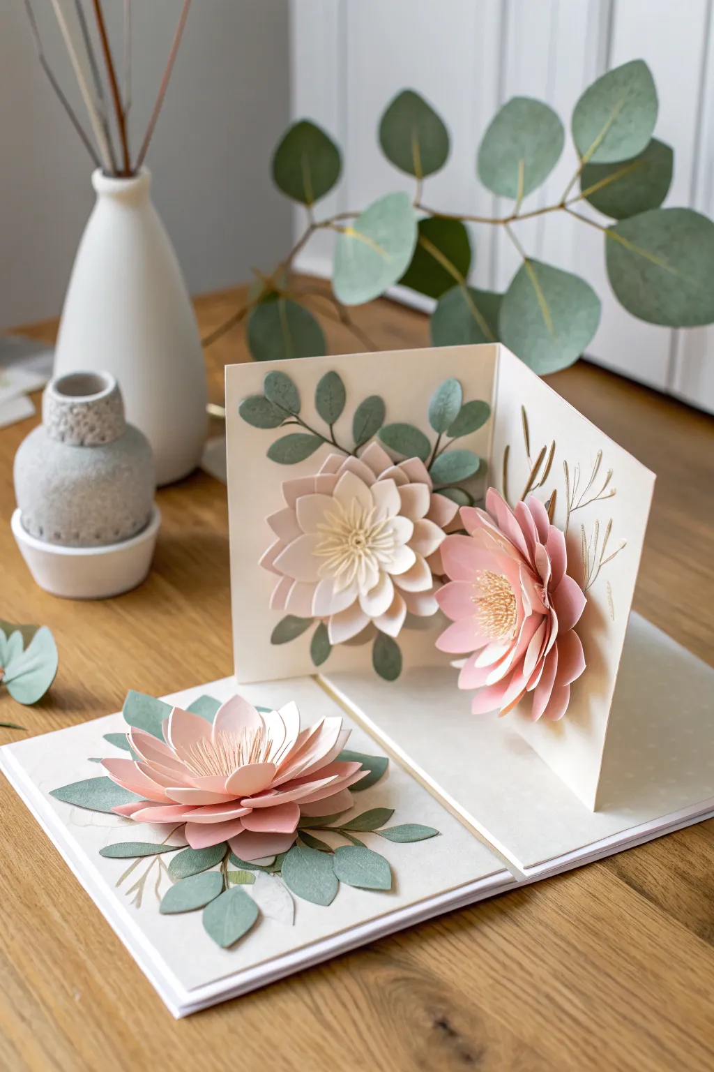 Surprise them with a pop-up card that's a blossoming work of art. Perfect for lovers of minimalist elegance and handcrafted beauty.