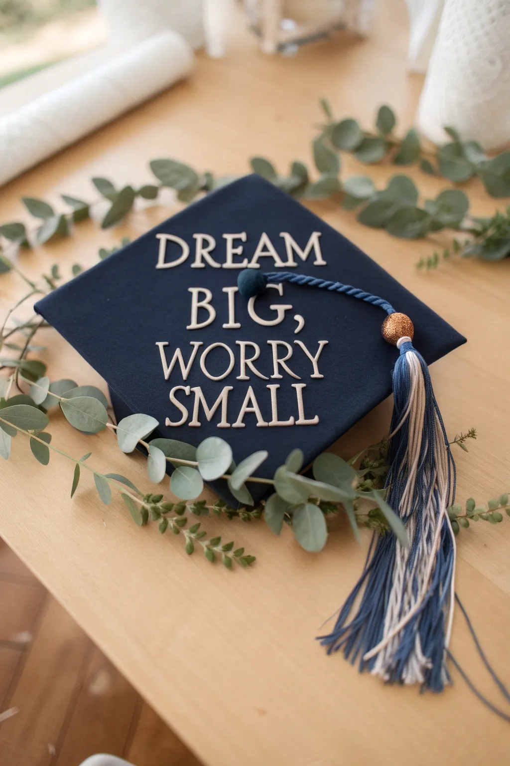 Let your cap speak volumes with a touch of inspiration and boho charm. #GraduationGoals