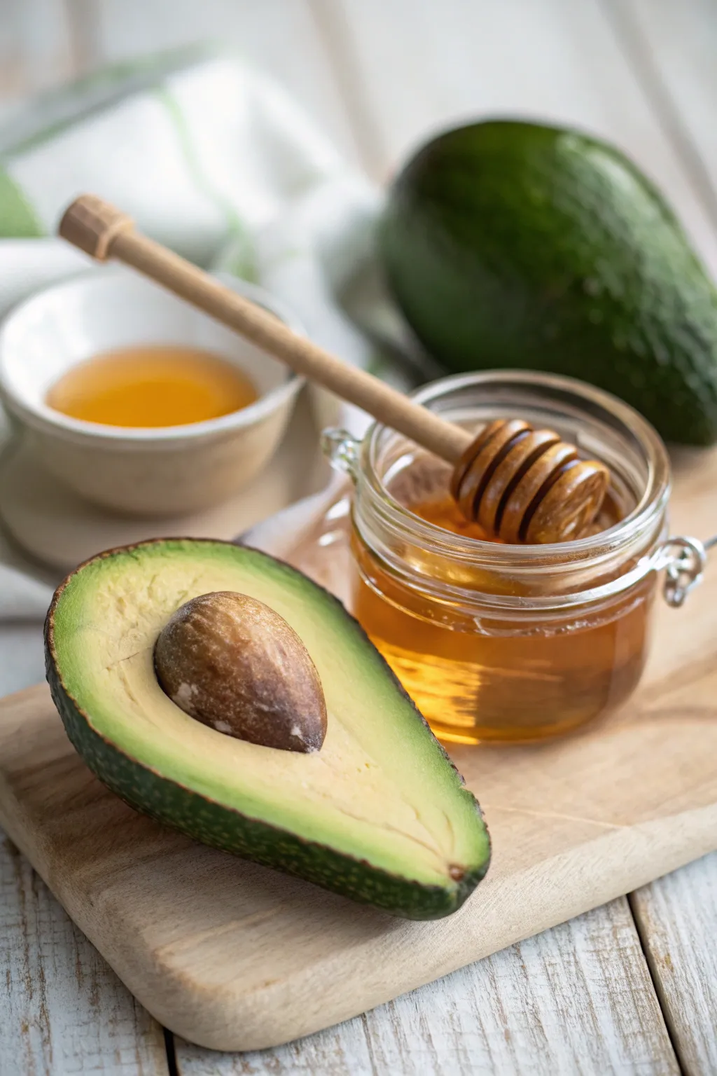 Embrace natural nourishment with an avocado and honey hair mask, your DIY spa day at home.