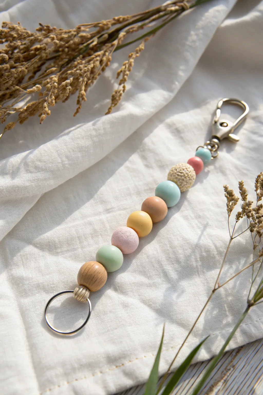 Elevate your keychain game with a splash of color and craftsmanship!
