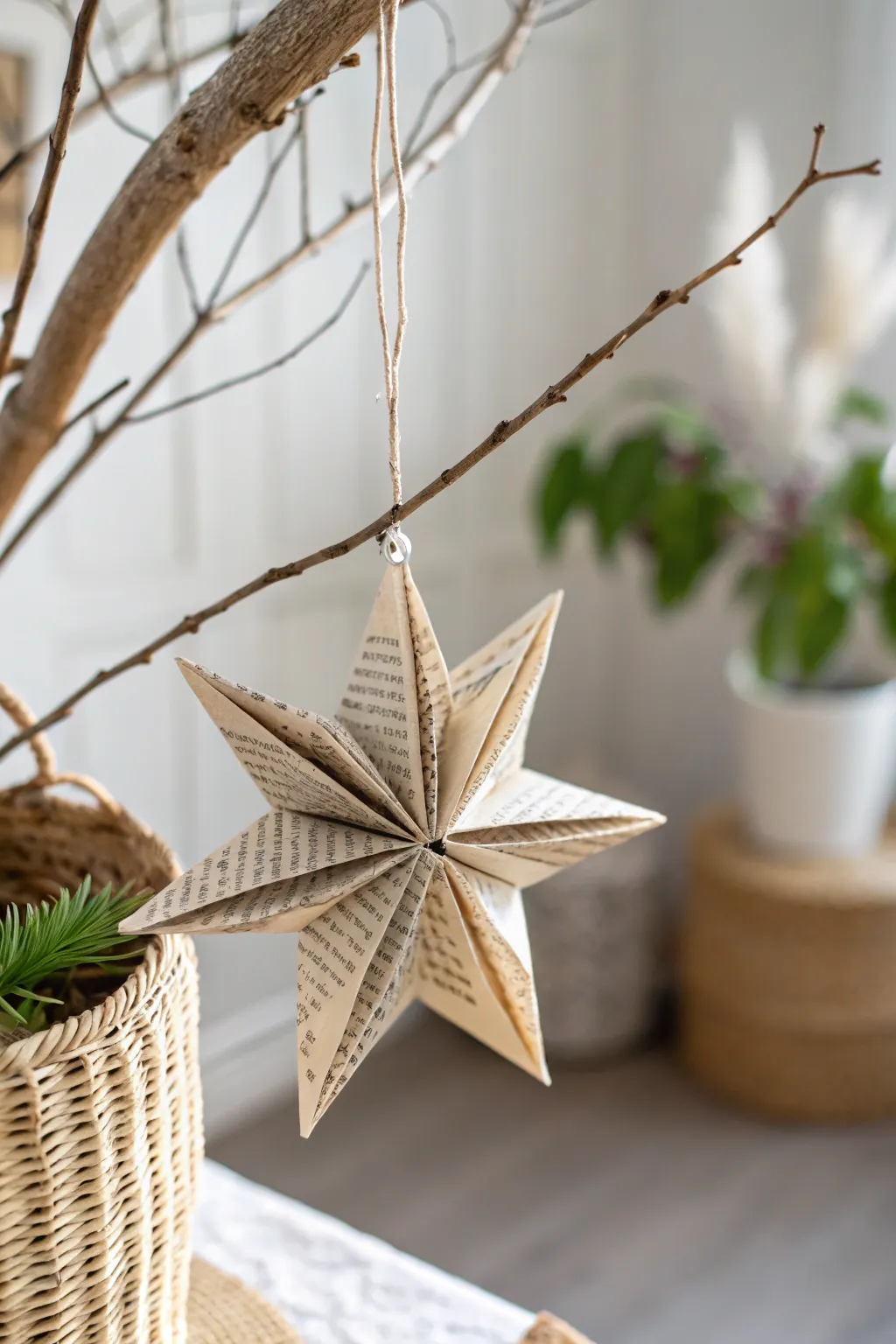 Add a touch of literary elegance to your decor with these charming DIY paper ornaments!