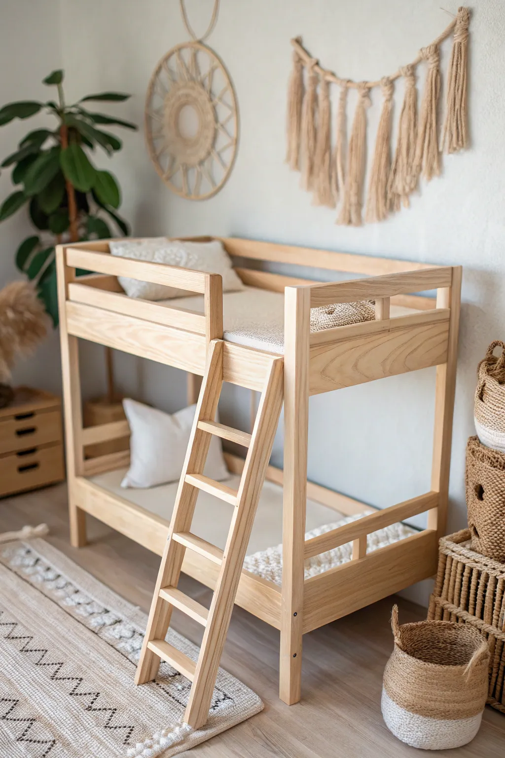 Elevate playtime with a handcrafted doll loft bed, where simplicity meets natural beauty.
