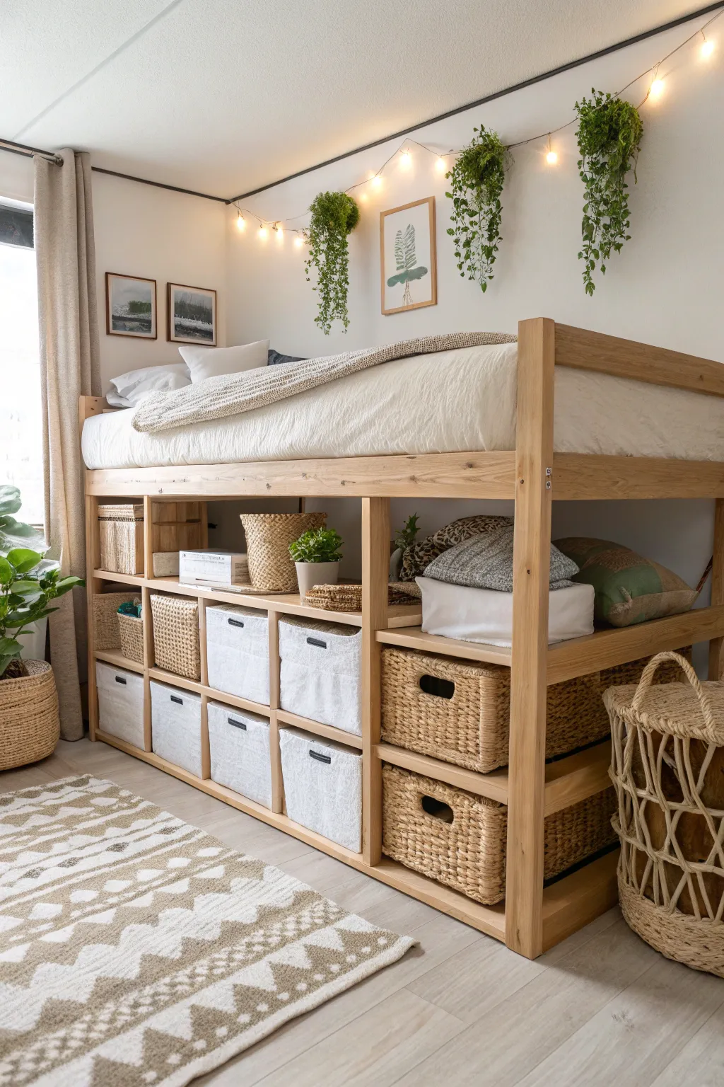 Maximize your dorm room space with elegant bed risers—where minimalist design meets clever storage solutions.