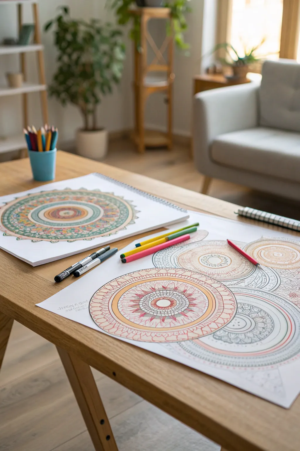 Embrace creativity with patterned circles: a delightful drawing activity for kids.