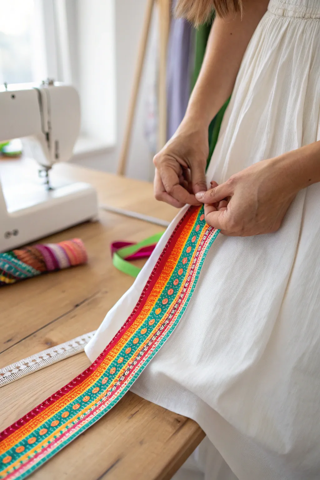 Transform your dress with a splash of color—where simplicity meets creativity.