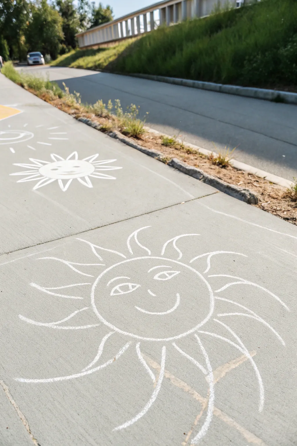 Bring sunshine to your day with this simple, elegant chalk design.