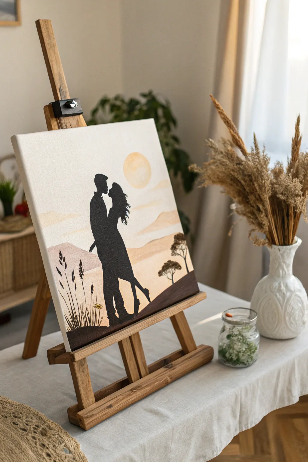 Silhouettes of Love: Capture timeless romance with simple elegance.