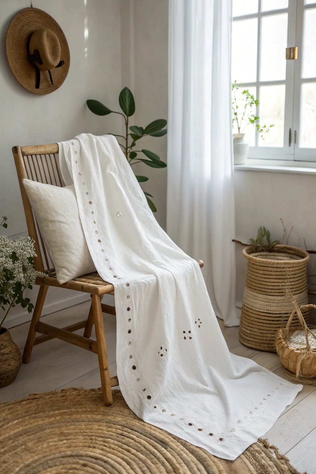 Embrace timeless elegance with a DIY ghost costume that blends classic charm with minimalist style.