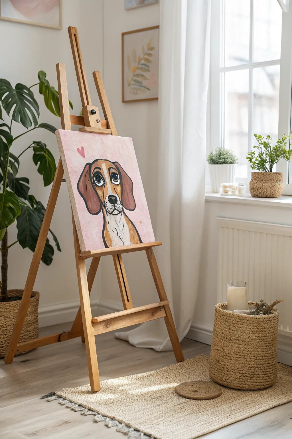 Bring a touch of whimsy to your art with cartoonish canines!