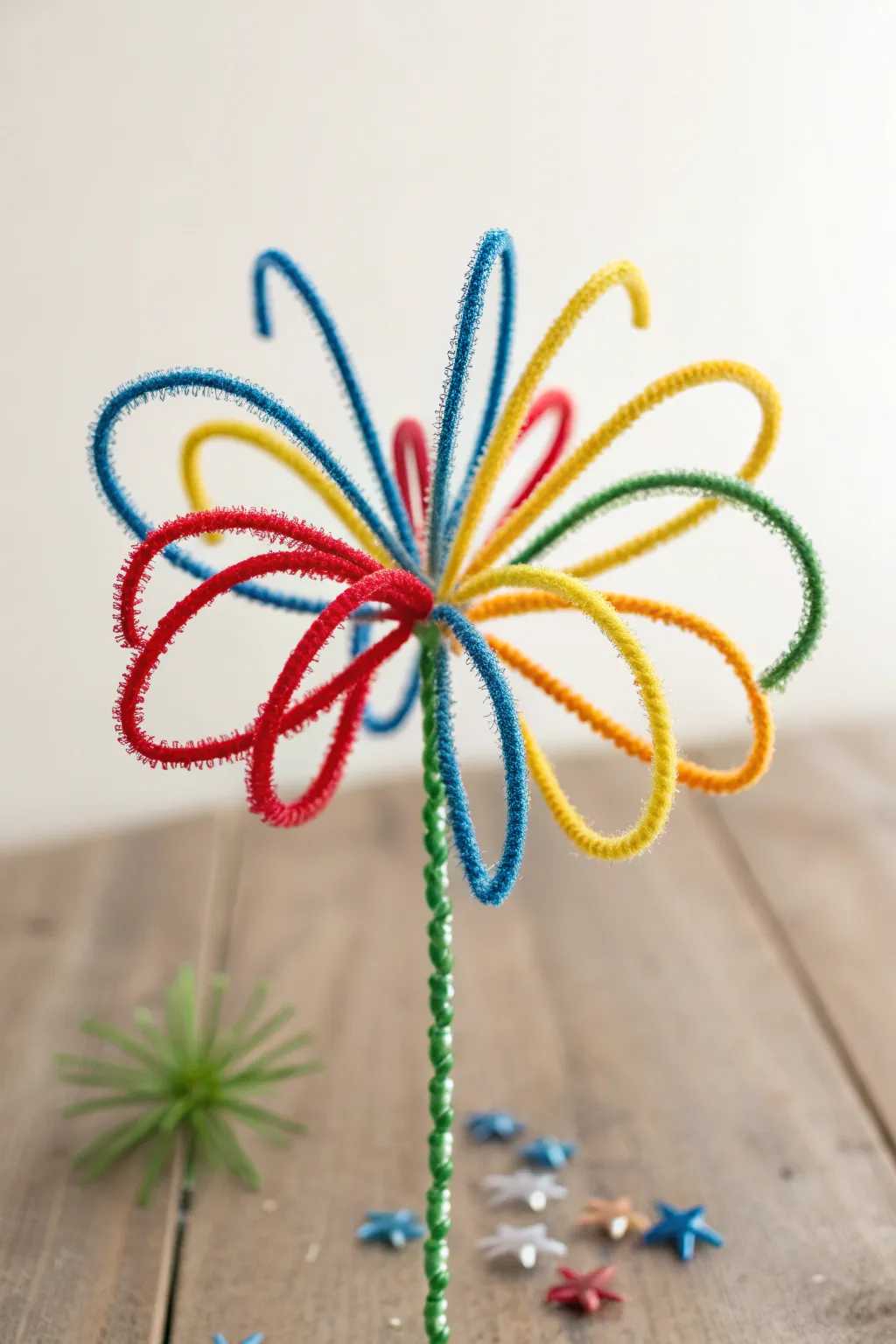 Brighten your day with simple yet stunning pipe cleaner sparklers—safe, fun, and full of color!