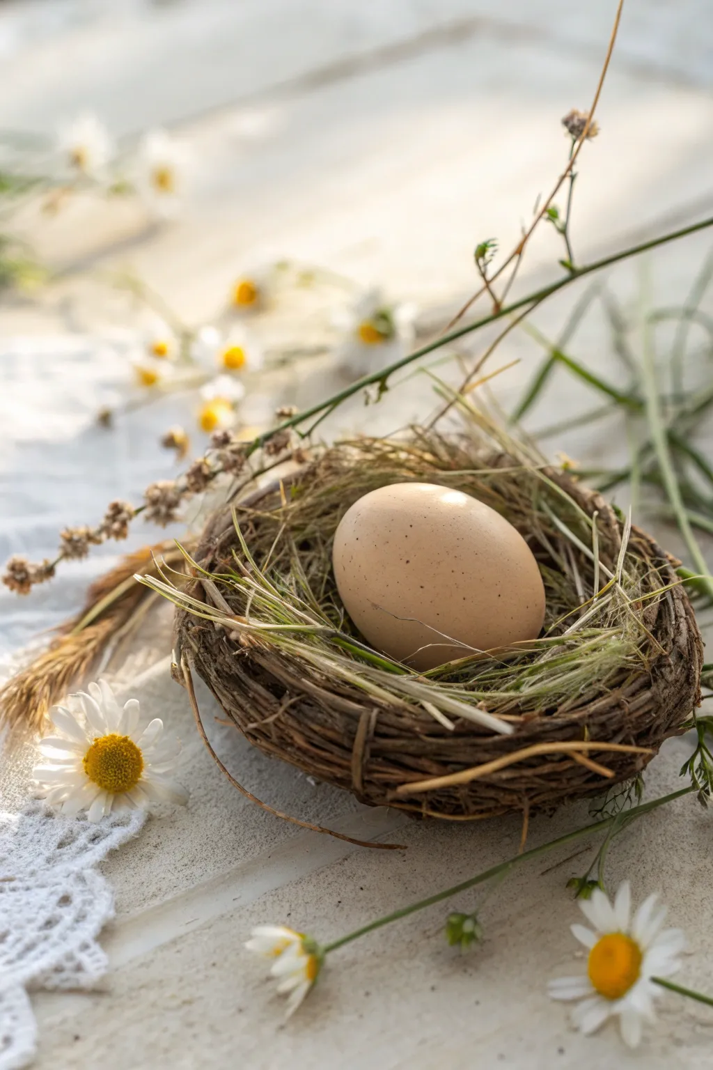 Nature's Cradle: Embrace the simplicity and serenity of eggs in their natural element.