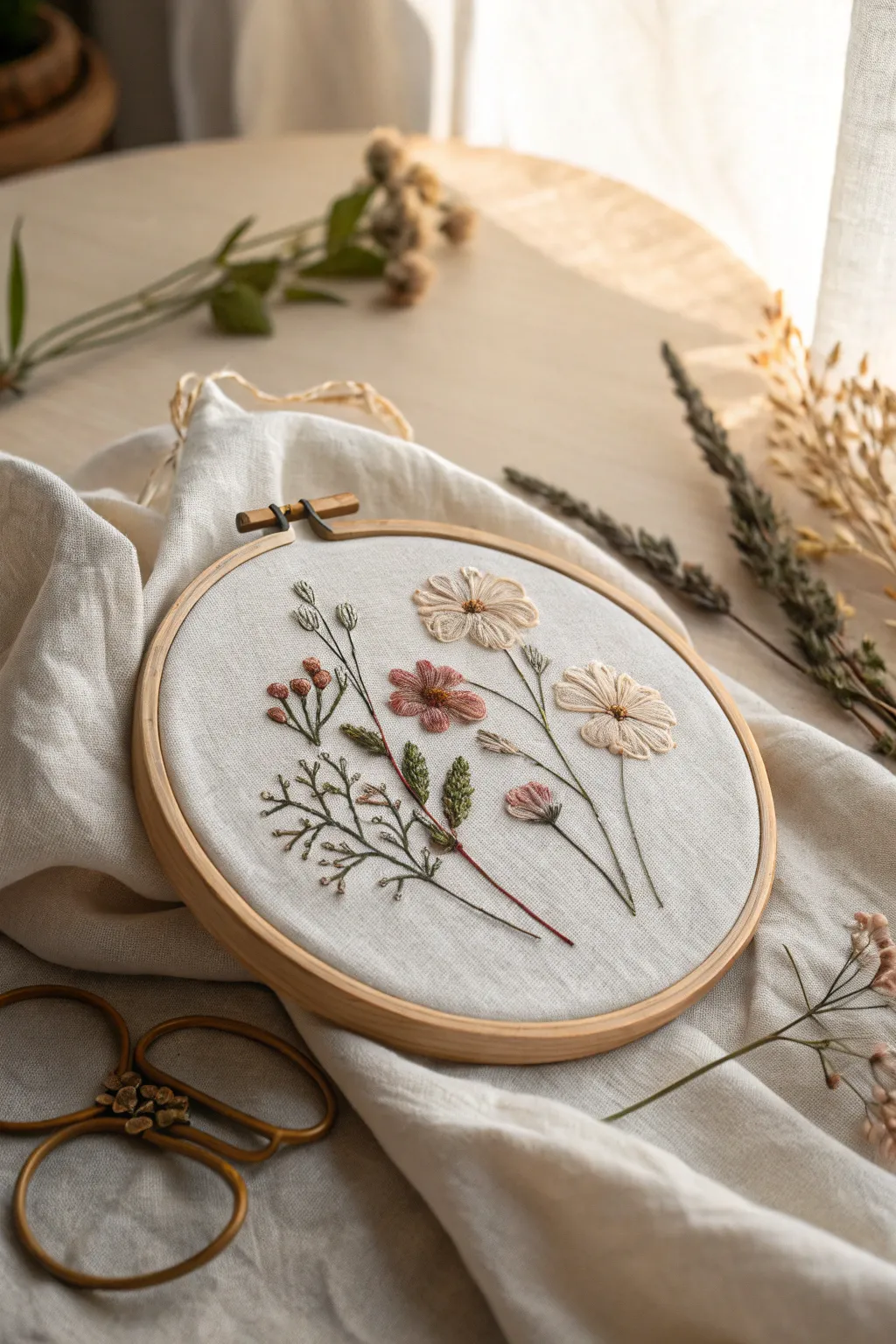 Discover the art of embroidery with a touch of boho elegance. Perfect for adding charm to any space.
