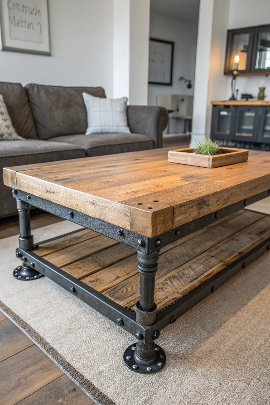 Craftsmanship Meets Style: Elevate Your Space with an Industrial-Style Coffee Table