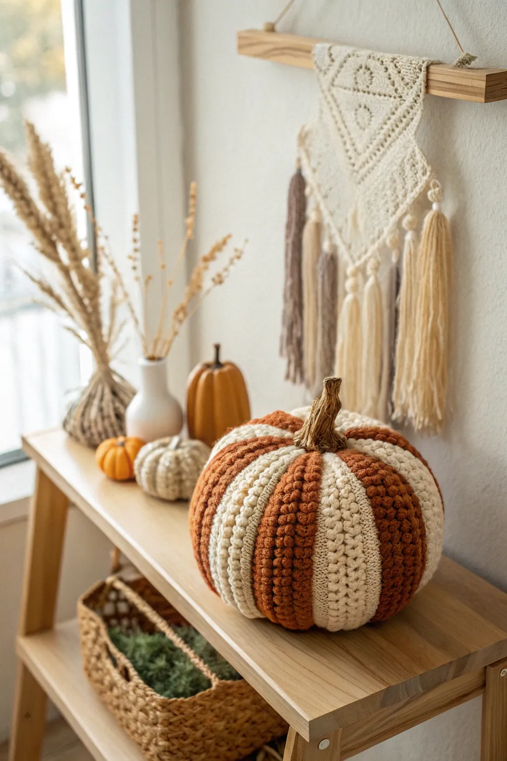 Embrace autumn's warmth with charming crochet pumpkins, the perfect blend of cozy and chic decor.
