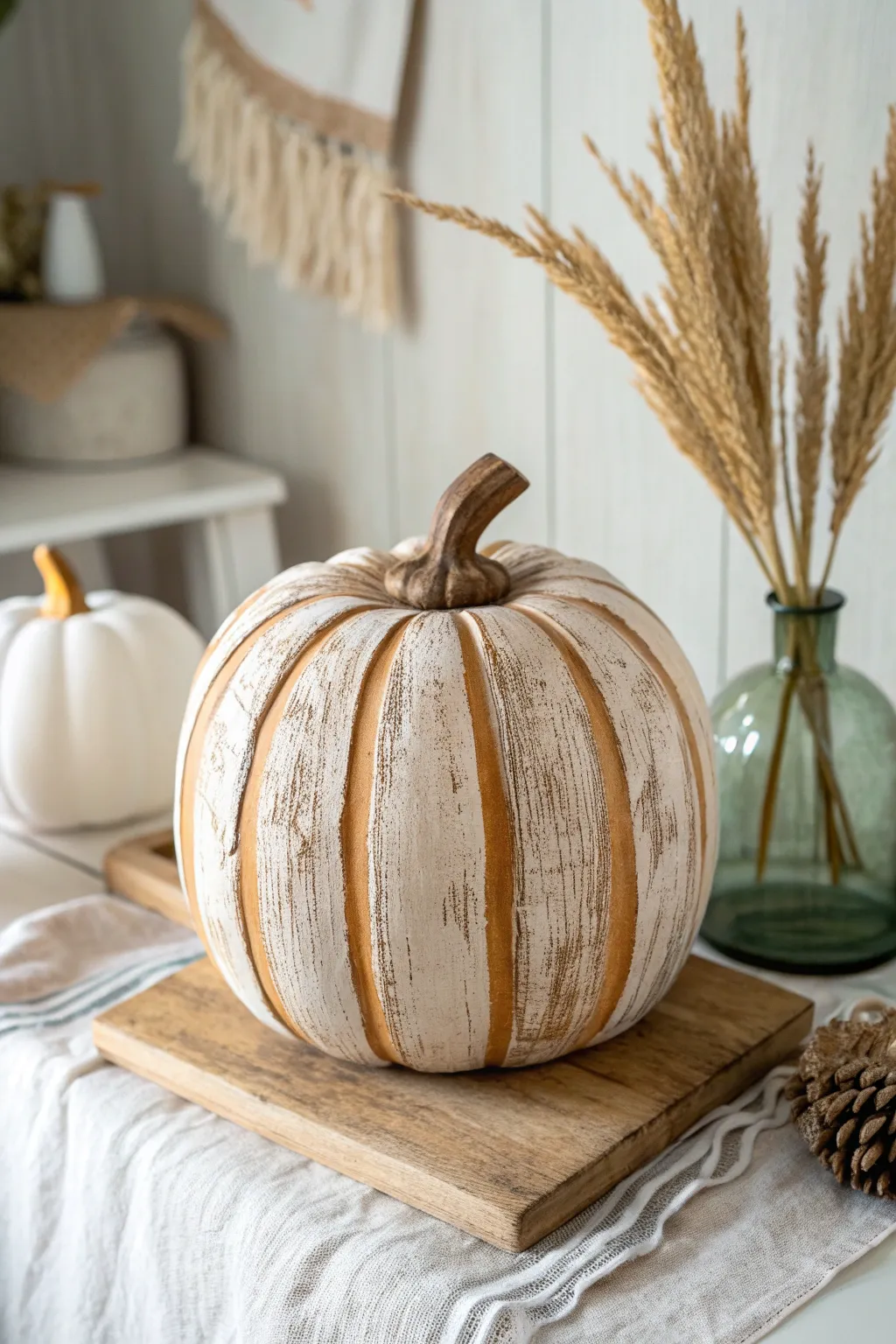 Embrace the cozy charm of fall with these handcrafted wooden pumpkins – a perfect blend of rustic beauty and minimalist elegance.