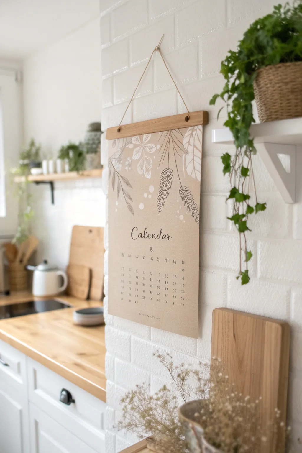 Elevate your family organization with a stunning minimalist wall calendar—where simplicity meets style.