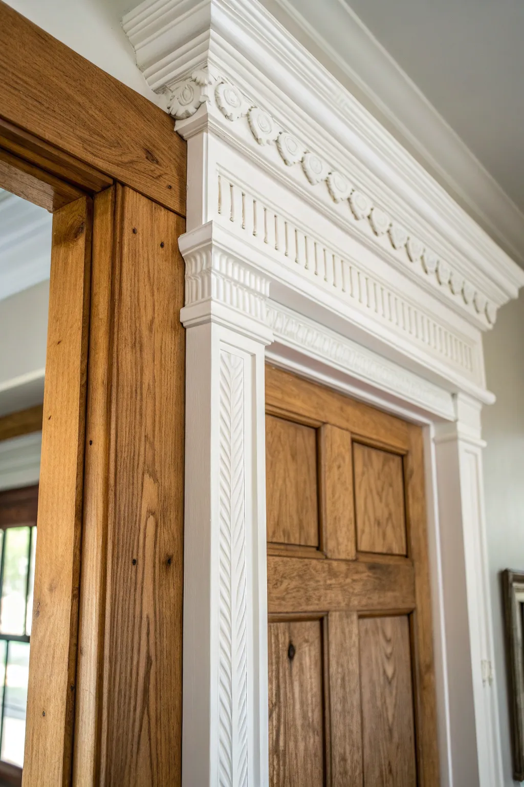 Elevate your space with timeless elegance: Classic white trim that brightens and opens up any room.