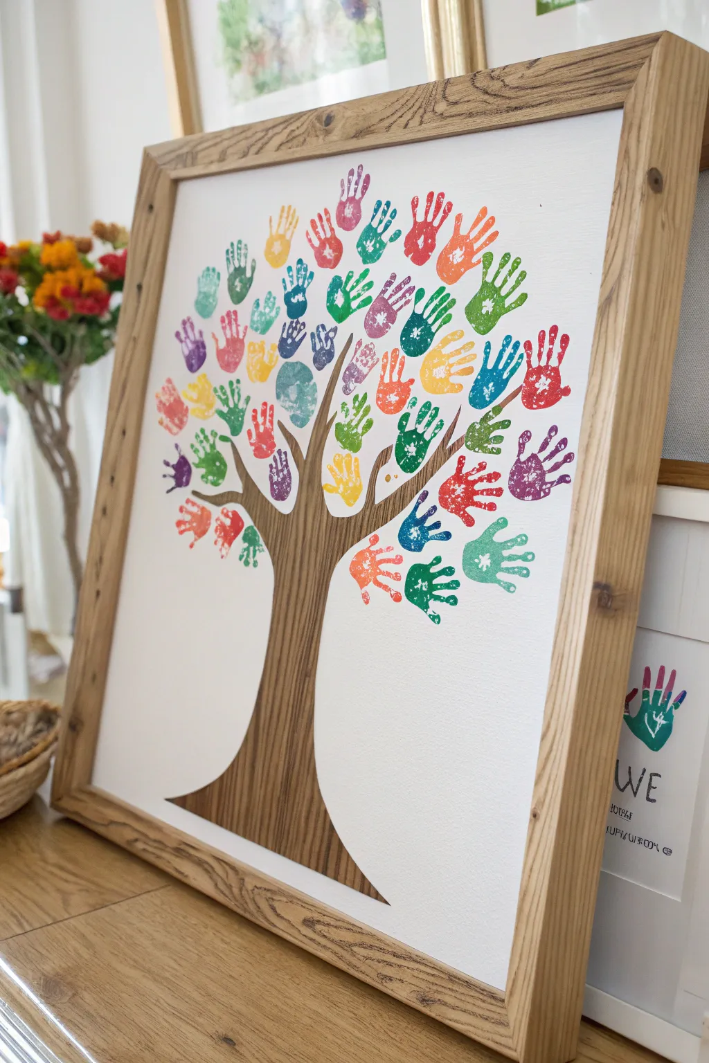 Celebrate Father's Day with a heartfelt handprint tree masterpiece. A cherished keepsake that combines simplicity and vibrant creativity.
