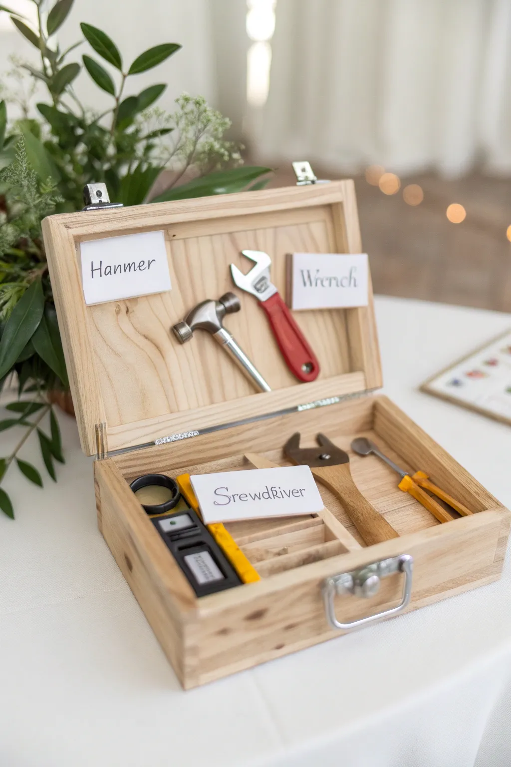 Craft a heartwarming gift this Father's Day with a handmade toolbox filled with love and creativity.