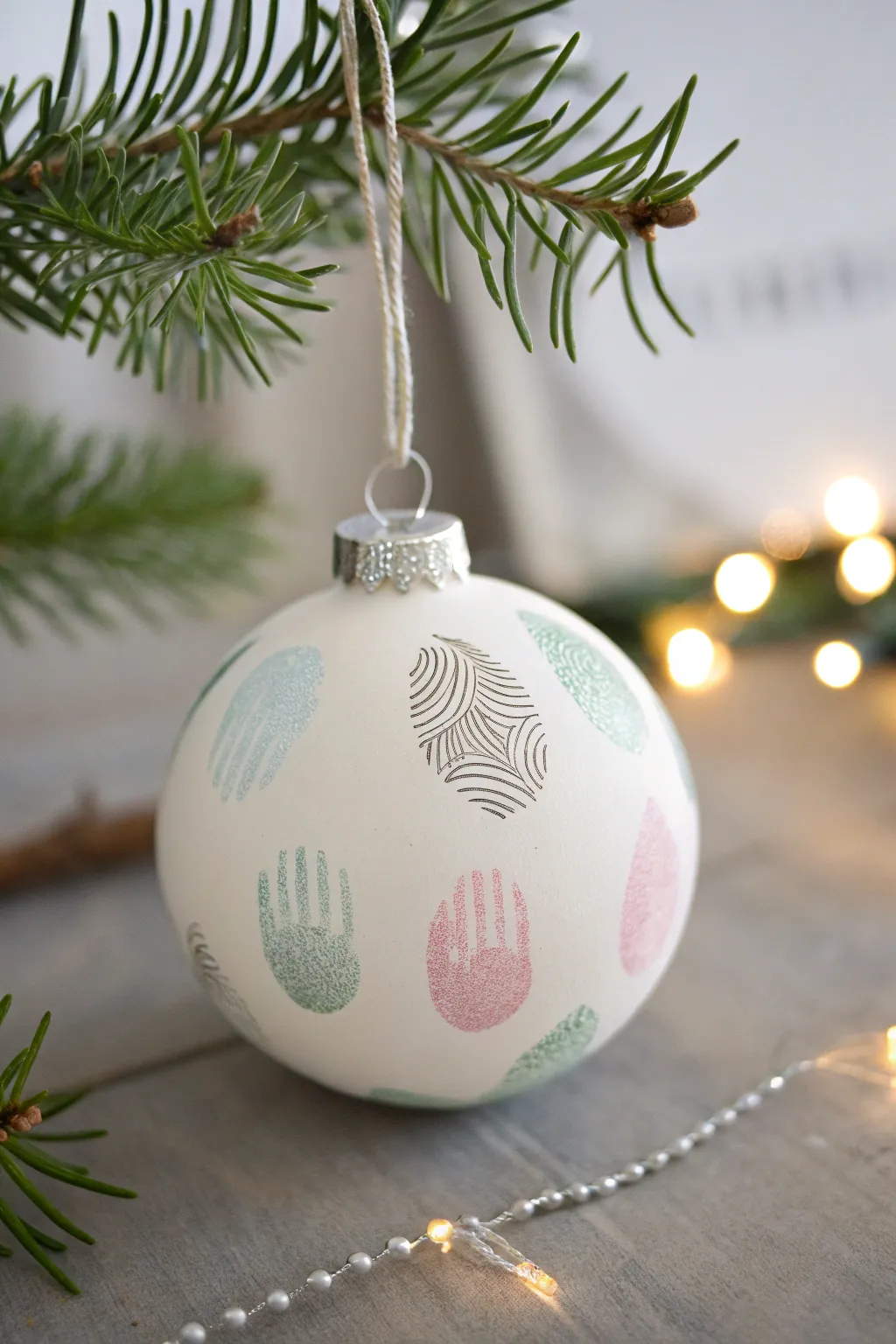 Craft your own holiday magic with fingerprint Christmas lights—where simplicity meets personal touch.