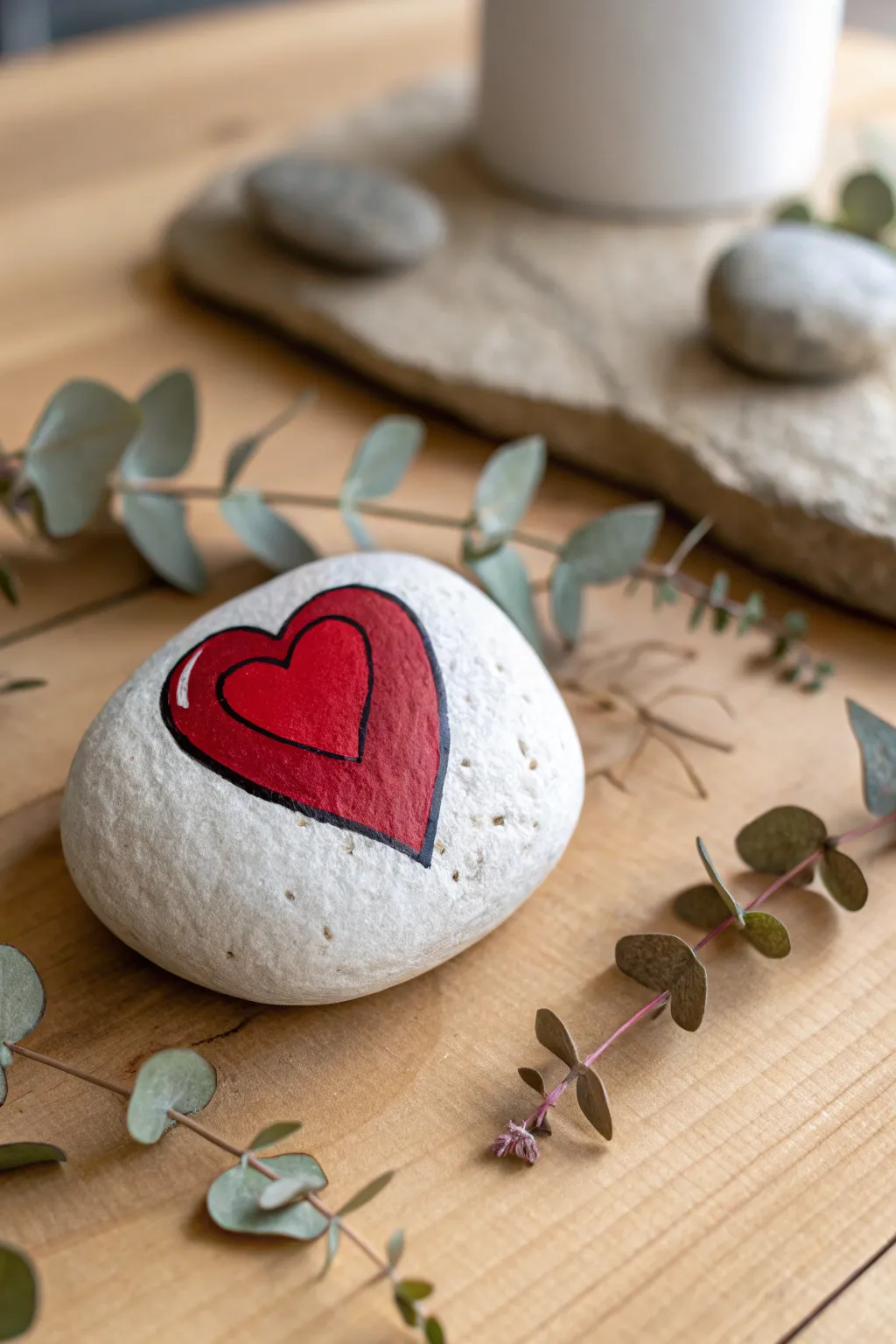Capture the essence of friendship with a heart-painted love rock. Simple, heartfelt, and beautifully crafted.