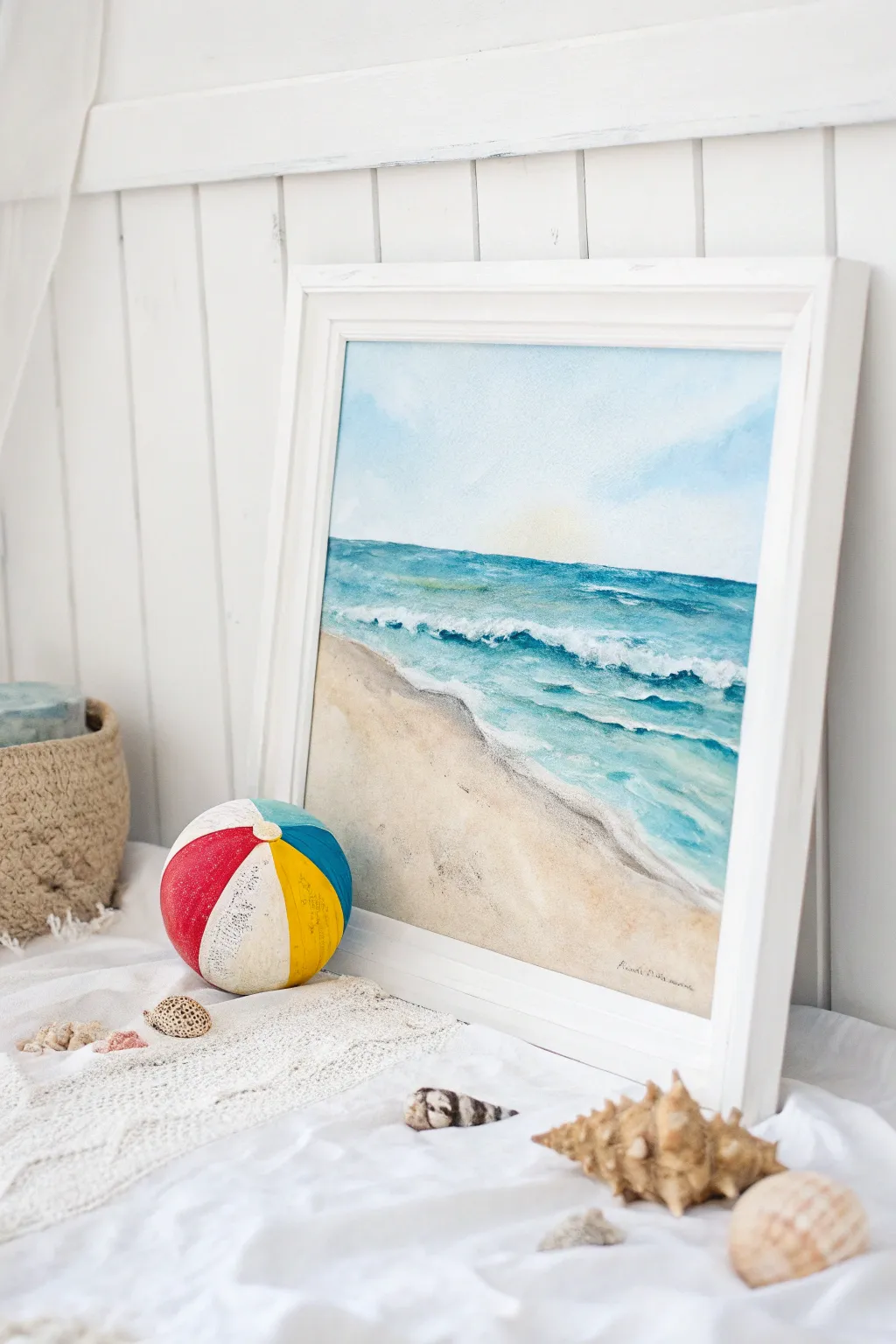 Embrace the calm with a splash of color—discover the beauty of minimalist beachy vibes.
