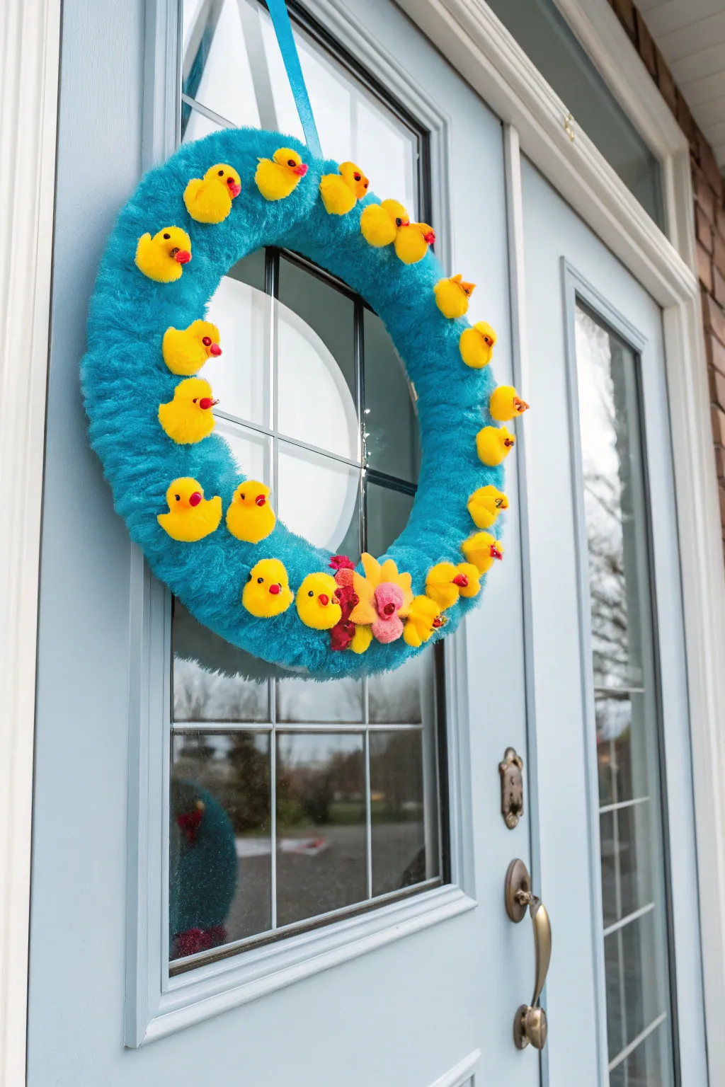 Add some quirk with a rubber ducky wreath.