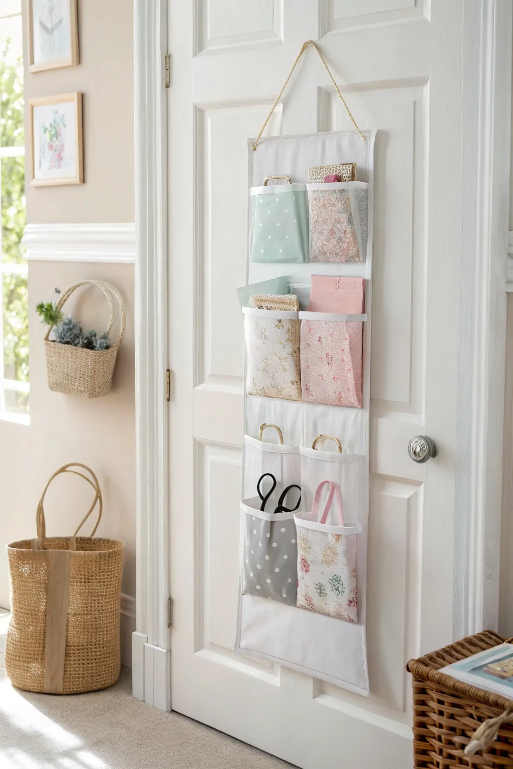 Keep your gift bags organized and within reach with this chic over-the-door solution. Perfect for spontaneous gift-giving moments!