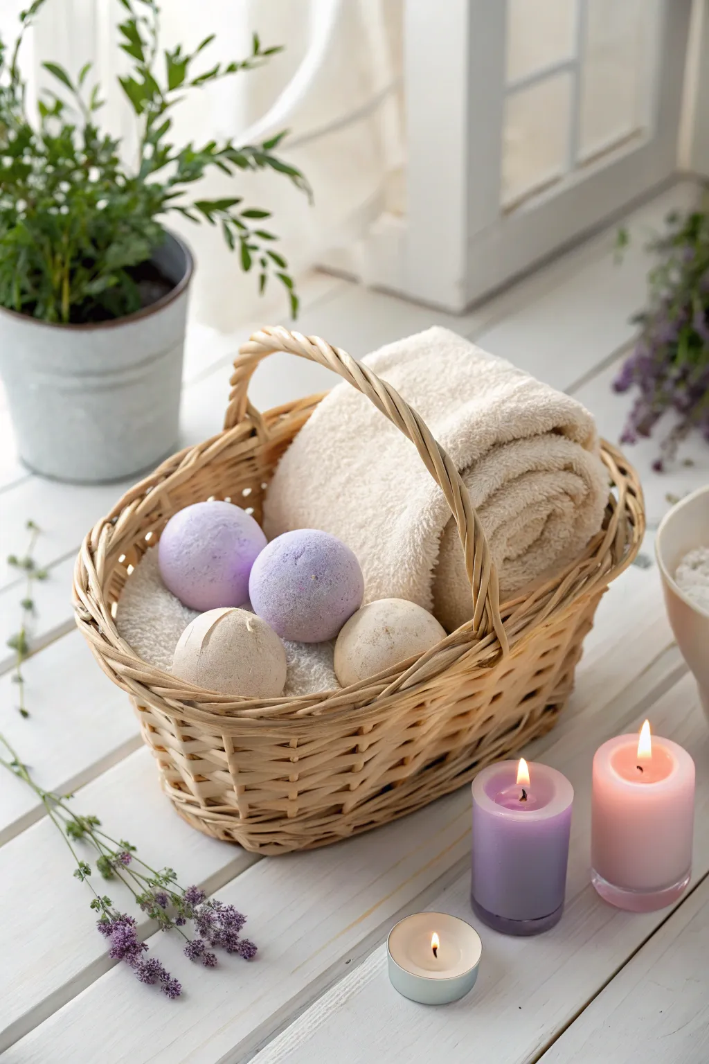 Create a serene spa day retreat with this effortlessly chic DIY gift basket.