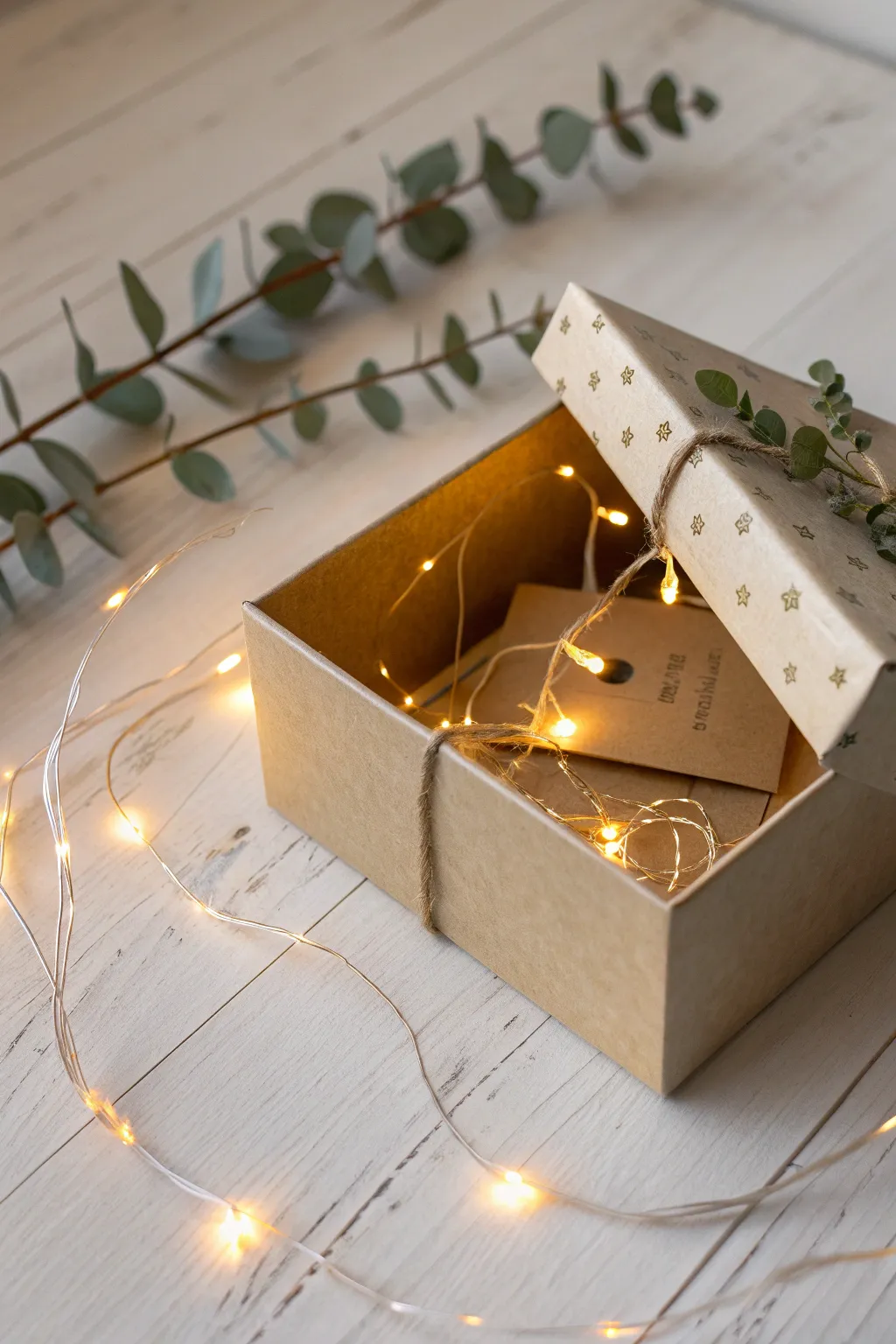 Illuminate your gift-giving with a magical fairy light box—simple, elegant, and unforgettable.