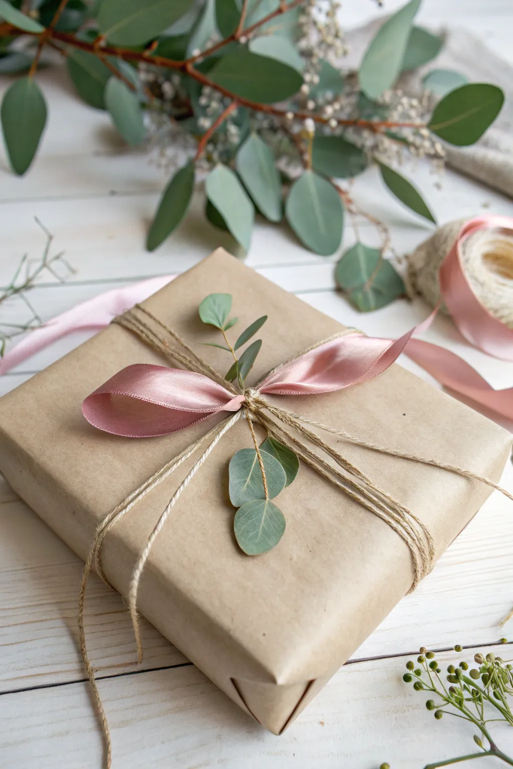 Elevate your gift-giving with timeless elegance: Brown Paper Chic with a Boho twist.