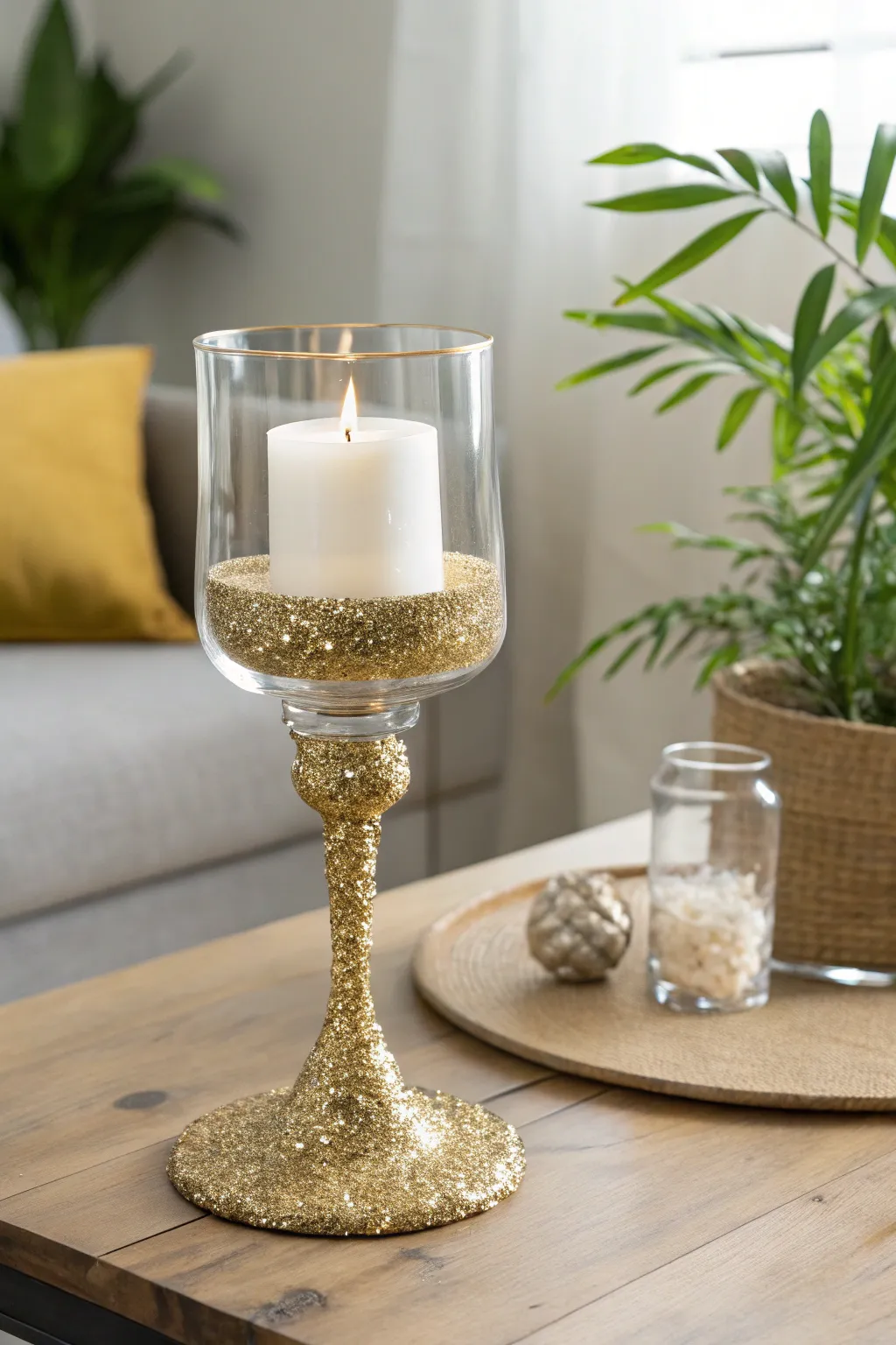 Elevate your decor with a touch of glitter magic. ✨ #ScandinavianStyle #BohoChic