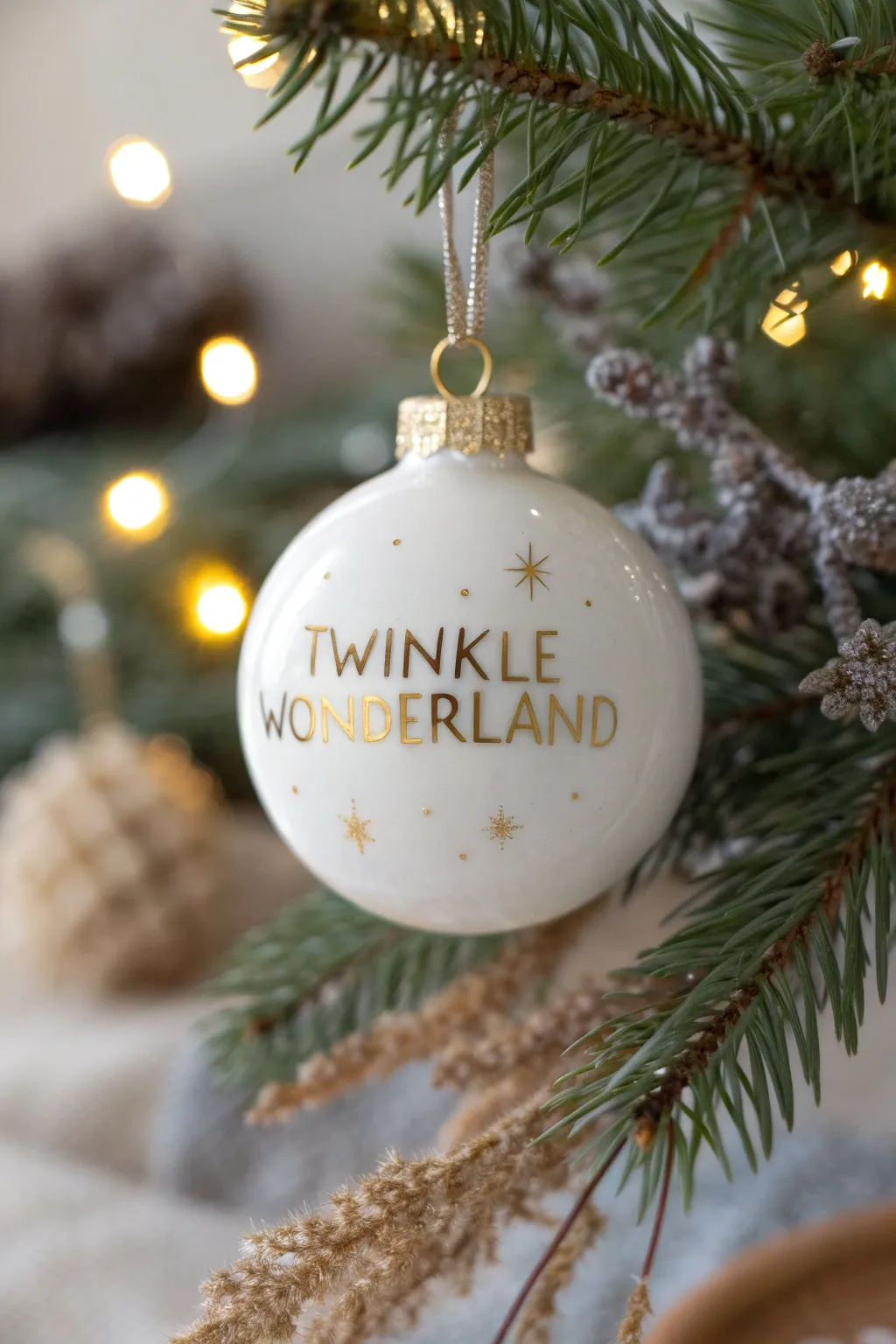 Add a sprinkle of magic to your holiday decor with 'Twinkle Wonderland' ornaments. ✨