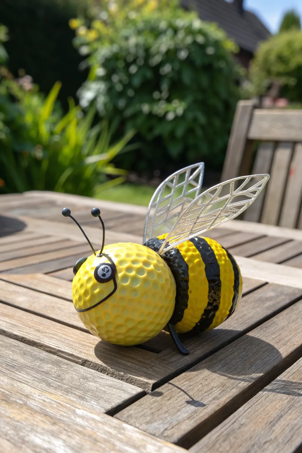 Transform your garden with these charming golf ball bees—where craftsmanship meets creativity.
