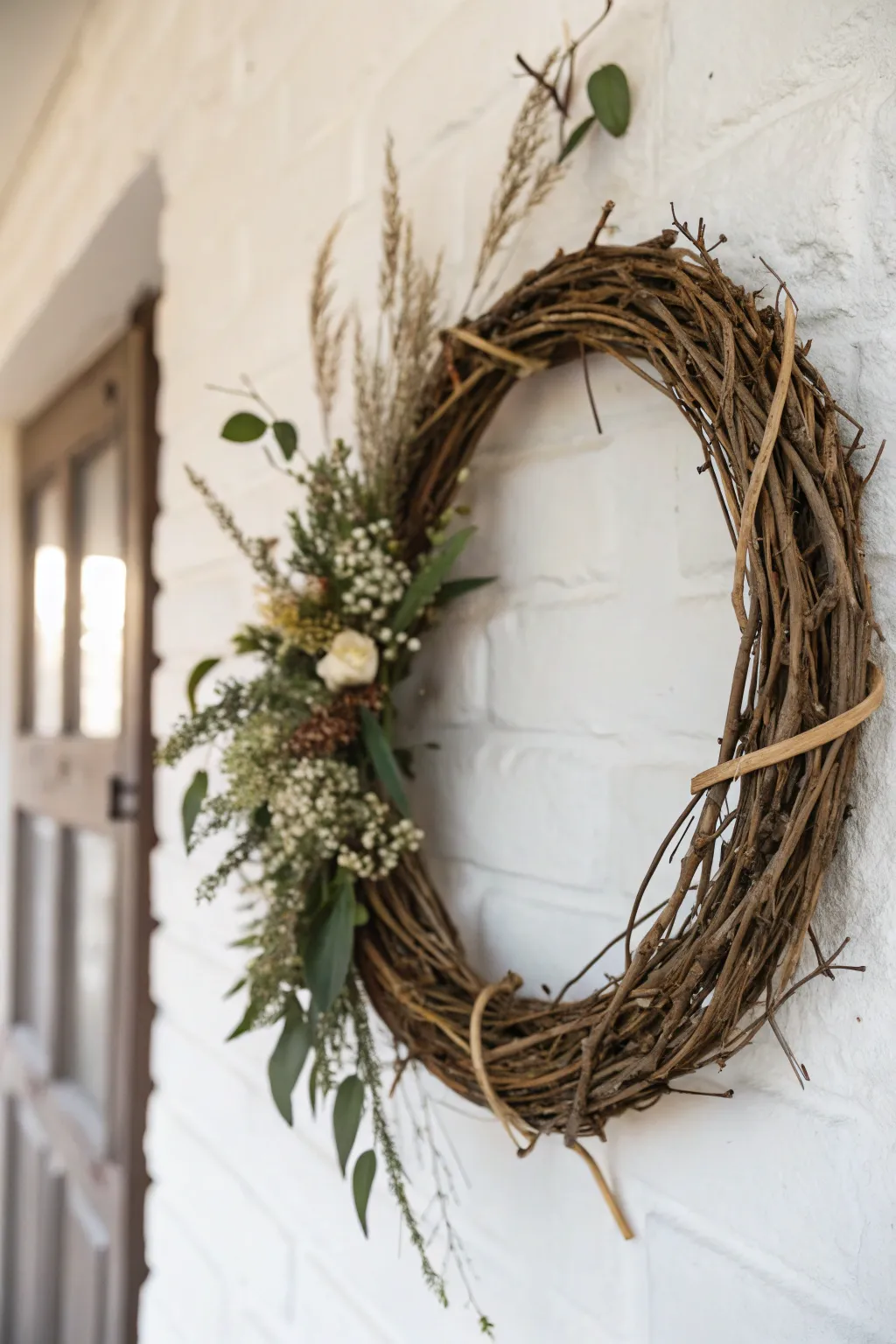 Embrace timeless elegance with this classic grapevine wreath, the perfect touch of nature and style for your home.