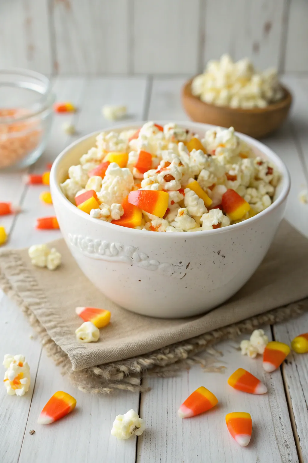 Sweet simplicity: Candy Corn Popcorn for a festive treat!