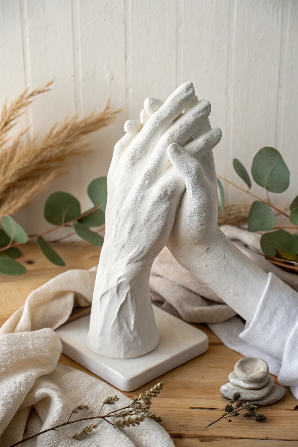 Celebrate your connection with a timeless hand casting — a symbol of love and unity.