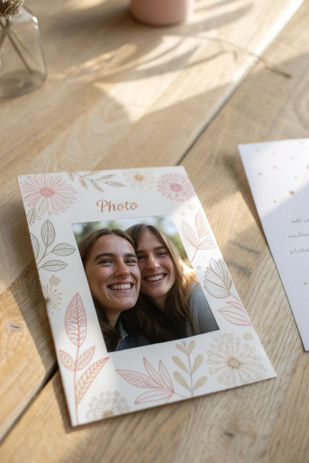 Capture memories with a touch of elegance in a handmade birthday card for your best friend.