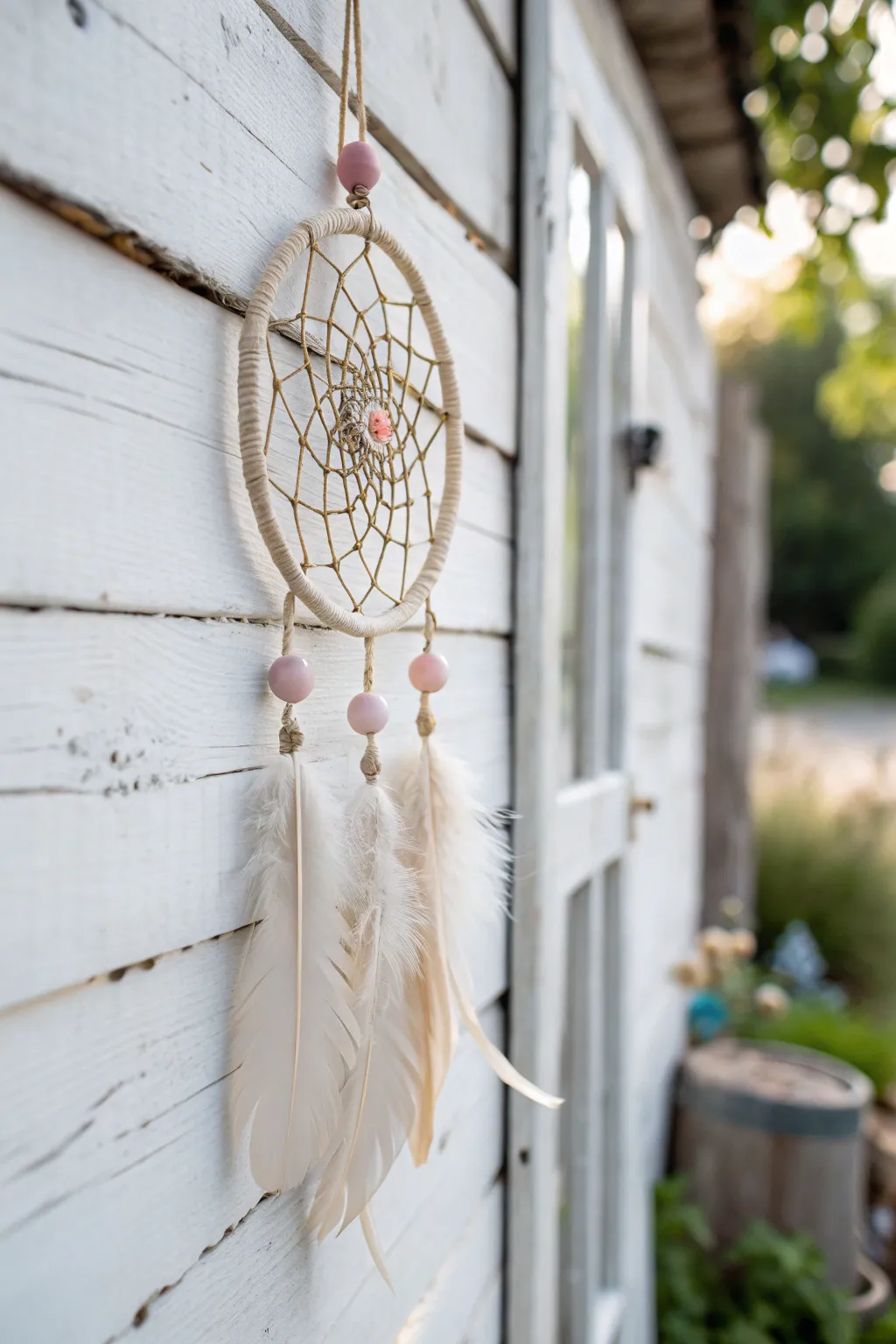 Catch dreams with elegance and simplicity in this Scandinavian-inspired dreamcatcher.