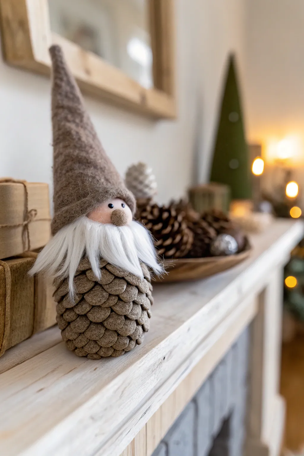 Bring holiday magic to your home with charming DIY pinecone gnomes!
