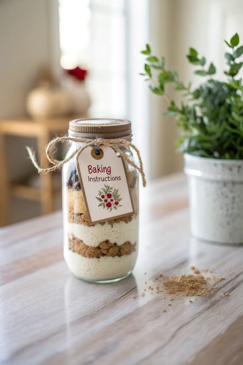 Gift the joy of baking with this charming mason jar cookie mix!