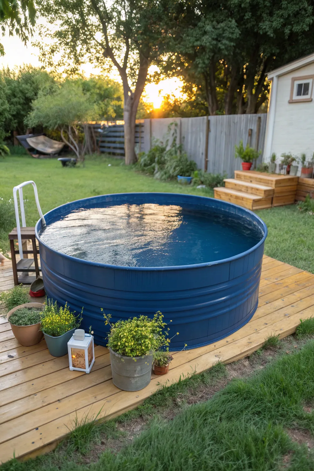 Dive into craftsmanship with a stylish stock tank pool - the perfect blend of trend and tradition.