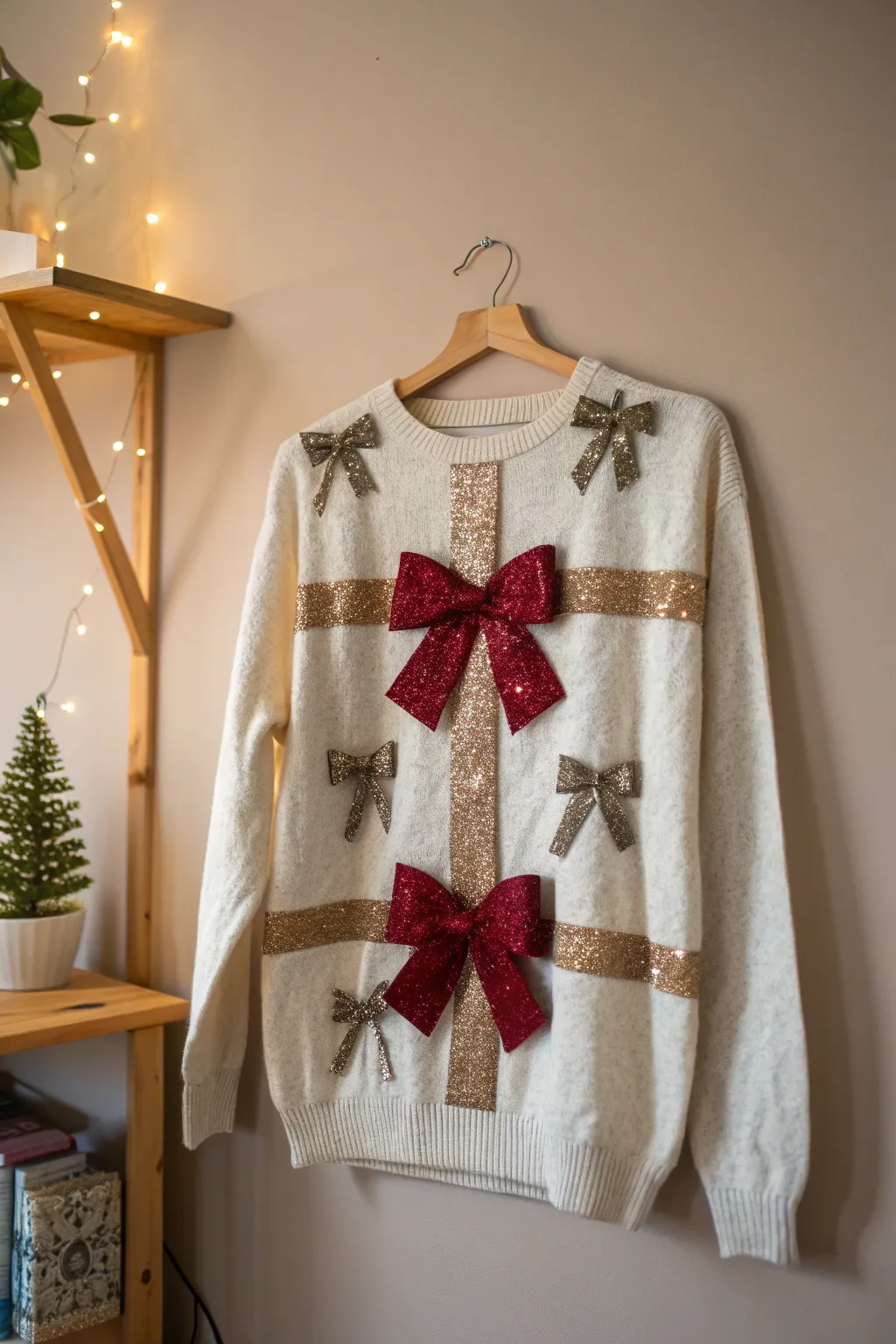 Unwrap the season with style: The Gift Wrap Extravaganza Sweater!