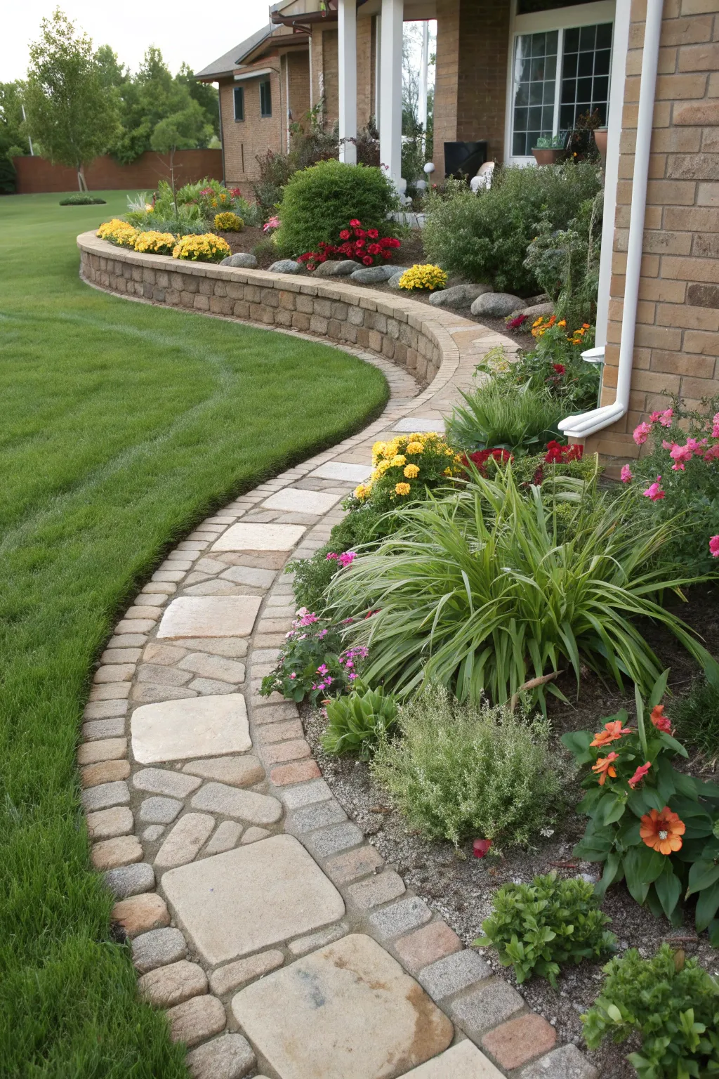 Craftsmanship in Curves: Transform Your Front Yard with Elegant Garden Borders