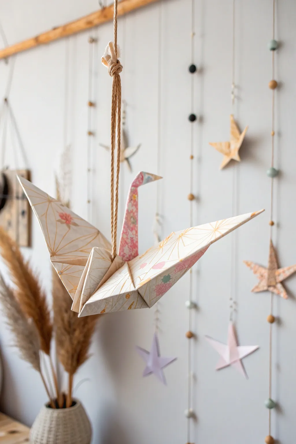Transform your space with the timeless elegance of origami wall art.