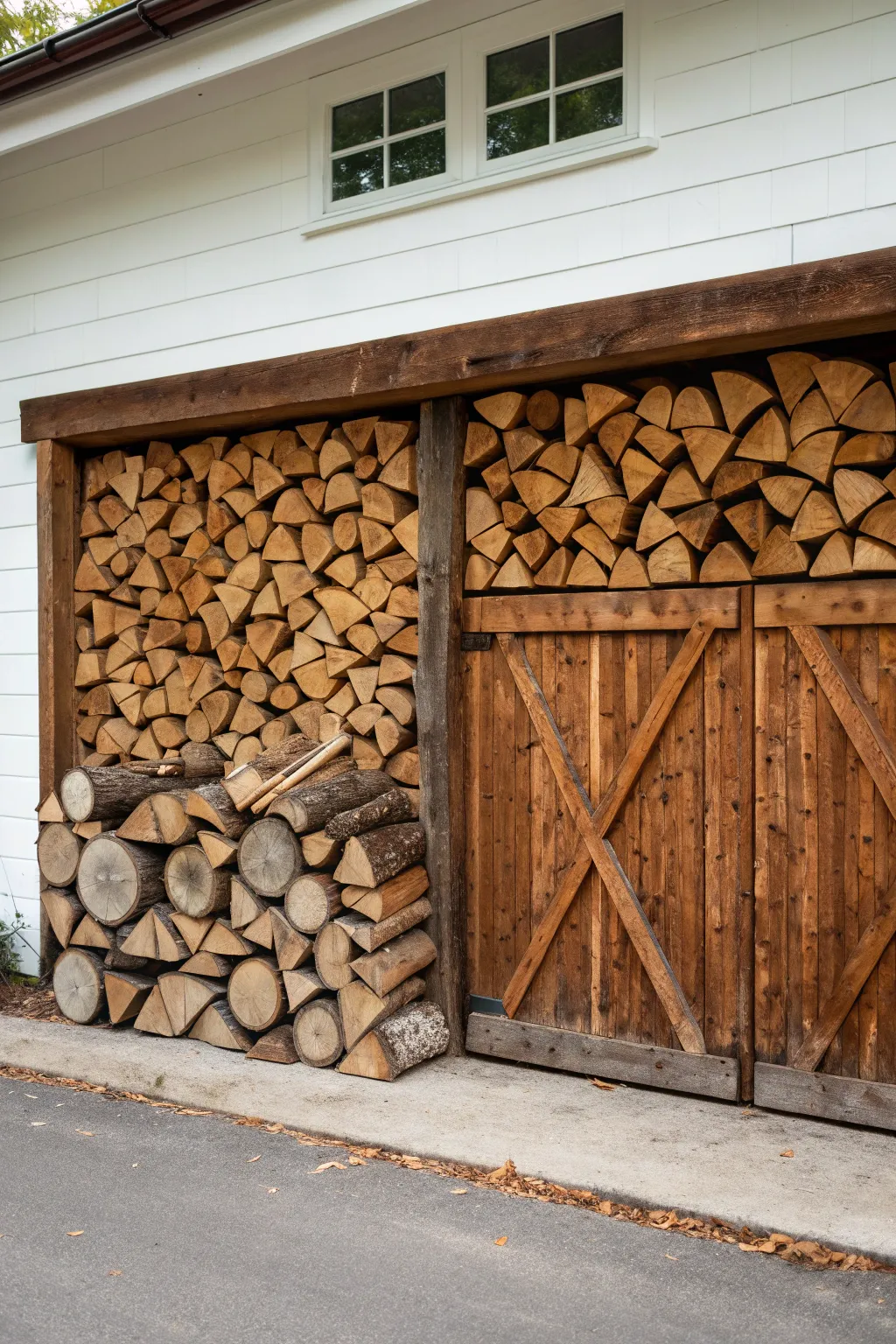 Master the art of the classic crisscross for perfectly stacked firewood.