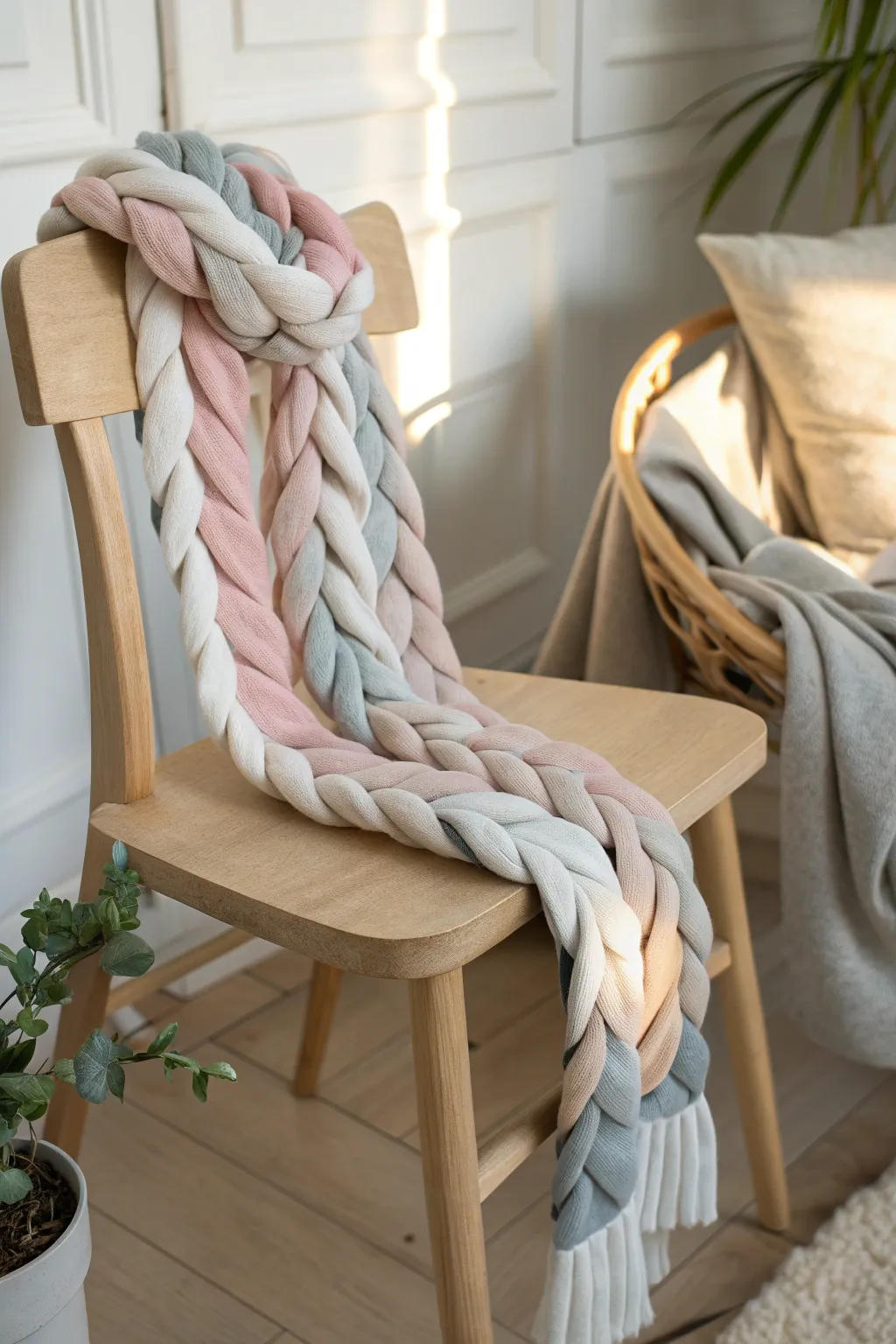 Upcycle with Style: Transform your old tees into chic, no-sew scarves for a touch of minimalist elegance.